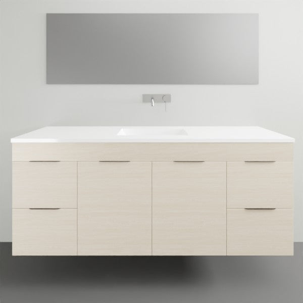 Timberline Bargo Wall Hung Vanity with Alpha Ceramic Top - 1500mm Single Basin | The Blue Space