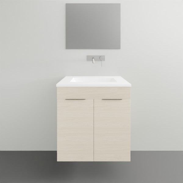 Timberline Bargo Wall Hung Vanity with Alpha Ceramic Top - 600mm Single Basin | The Blue Space