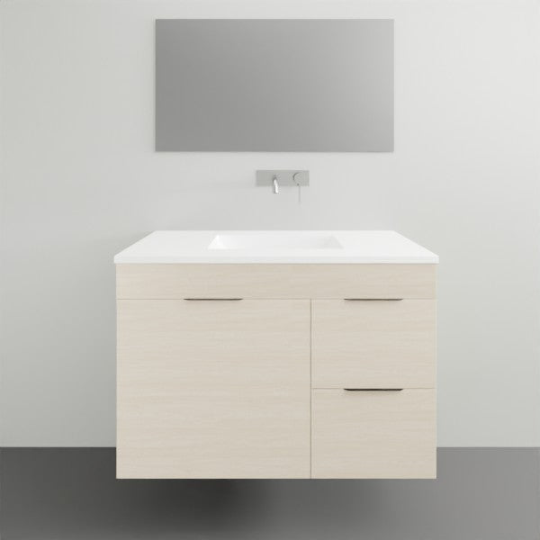 Timberline Bargo Wall Hung Vanity with Alpha Ceramic Top - 900mm Single Basin | The Blue Space