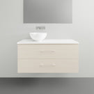 Timberline Billie Wall Hung Ensuite Vanity with Silksurface Top - 1050mm LH Single Basin | The Blue Space