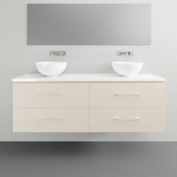 Timberline Billie Wall Hung Ensuite Vanity with Silksurface Top - 1500mm Double Basin | The Blue Space