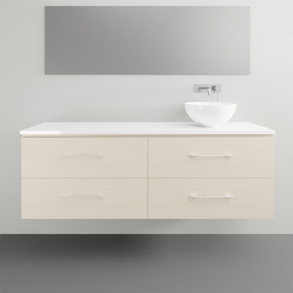 Timberline Billie Wall Hung Ensuite Vanity with Silksurface Top - 1500mm RH Single Basin | The Blue Space