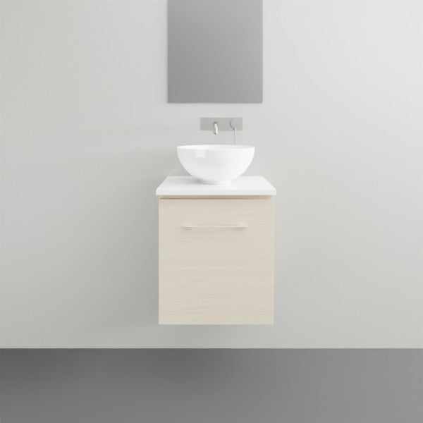 Timberline Billie Wall Hung Ensuite Vanity with Silksurface Top - 450mm Single Basin | The Blue Space