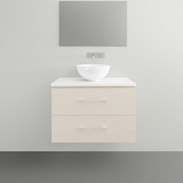 Timberline Billie Wall Hung Ensuite Vanity with Silksurface Top - 750mm Single Basin | The Blue Space