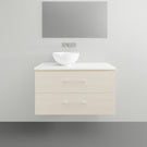 Timberline Billie Wall Hung Ensuite Vanity with Silksurface Top - 900mm LH Single Basin | The Blue Space