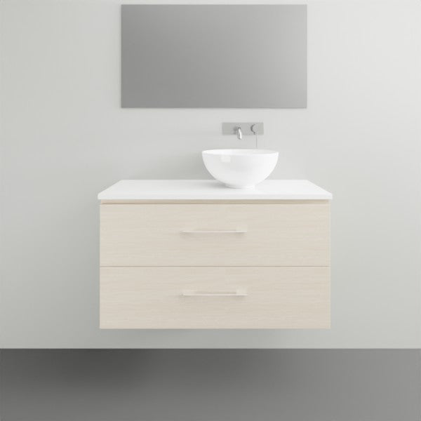 Timberline Billie Wall Hung Ensuite Vanity with Silksurface Top - 900mm RH Single Basin | The Blue Space