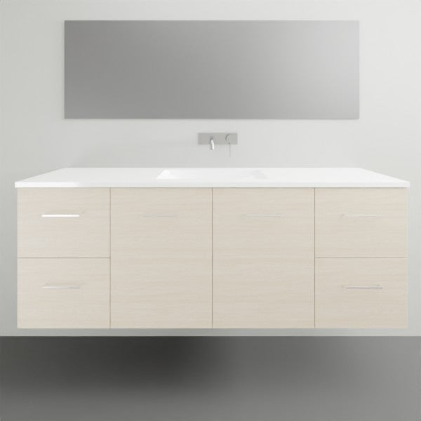 Timberline Carlo Wall Hung Vanity with Regal Top - 1500mm Centre Basin | The Blue Space