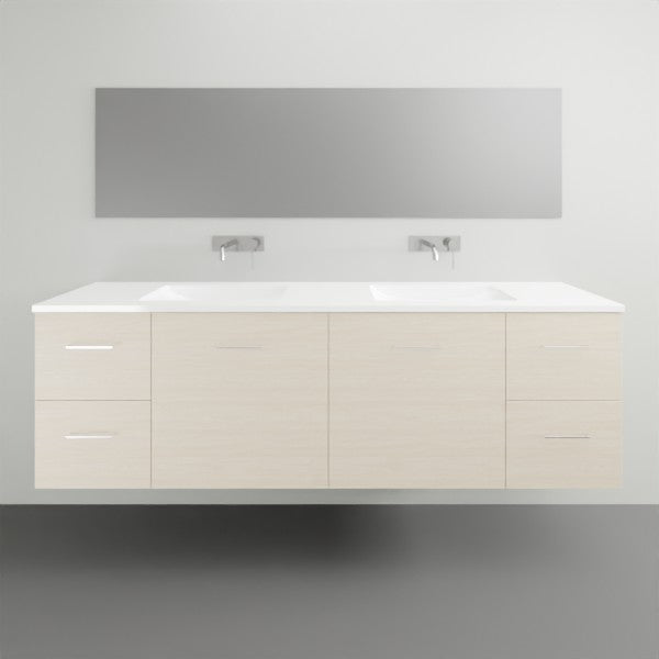 Timberline Carlo Wall Hung Vanity with Regal Top - 1800mm Double Basin | The Blue Space