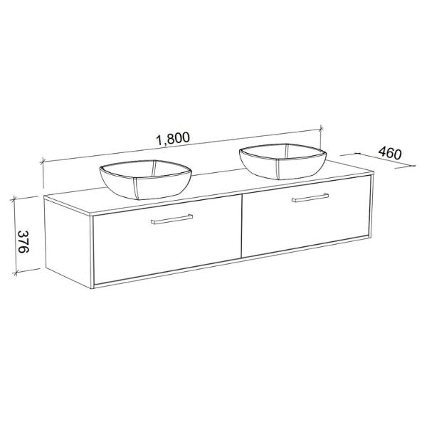 Timberline Delaware Wall Hung Vanity Customise Online, The Blue Space