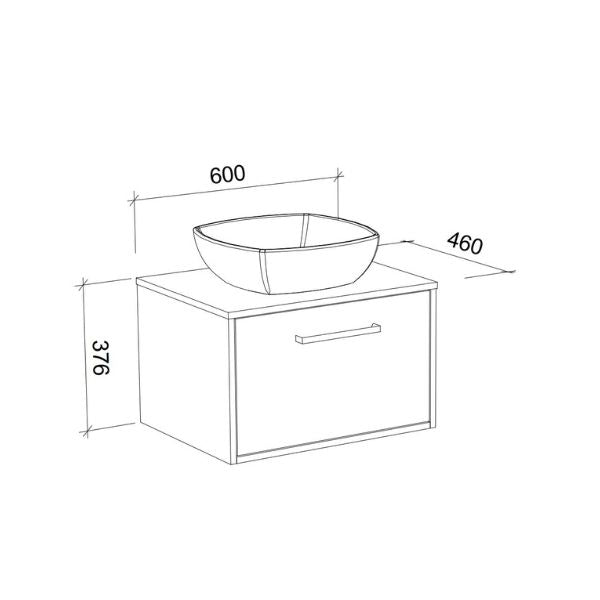 Timberline Delaware Wall Hung Vanity - Image 1