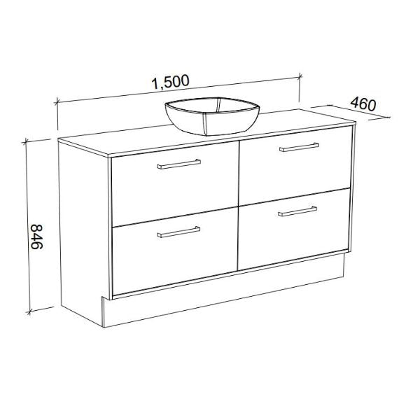 Timberline Delaware Floor Standing Vanity Customise Online, The Blue Space