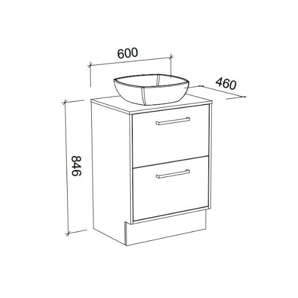 Timberline Delaware Floor Standing Vanity - Image 1