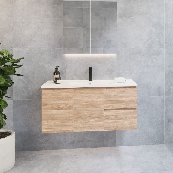 Timberline Florida Ensuite Wall Hung Vanity with Ceramic Top