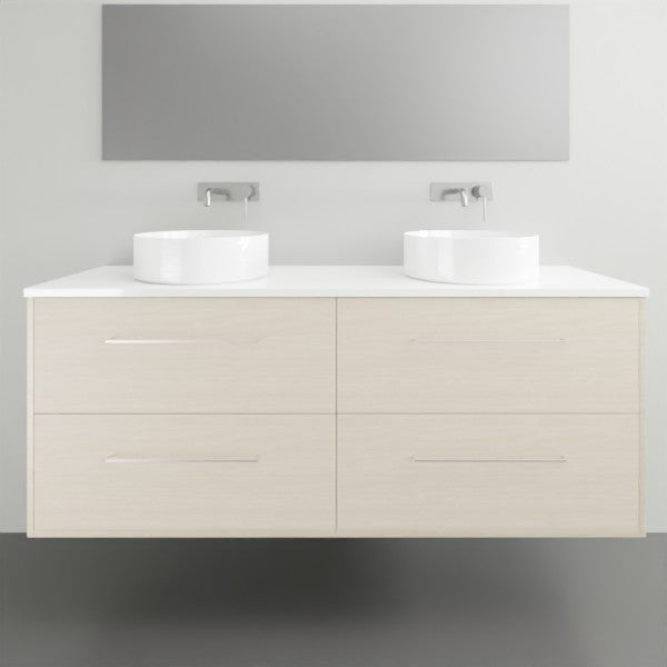 Timberline Grange Wall Hung Vanity with Silksurface Top - 1500mm Double Basin | The Blue Space