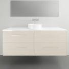 Timberline Grange Wall Hung Vanity with Silksurface Top - 1500mm Single Basin | The Blue Space