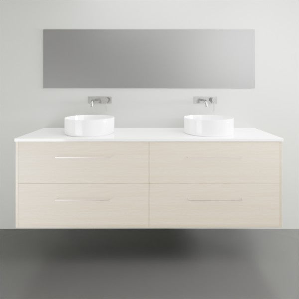 Timberline Grange Wall Hung Vanity with Silksurface Top - 1800mm Double Basin | The Blue Space
