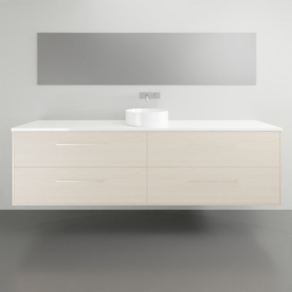 Timberline Grange Wall Hung Vanity with Silksurface Top - 2100mm Single Basin | The Blue Space
