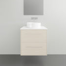 Timberline Grange Wall Hung Vanity with Silksurface Top - 600mm Single Basin | The Blue Space