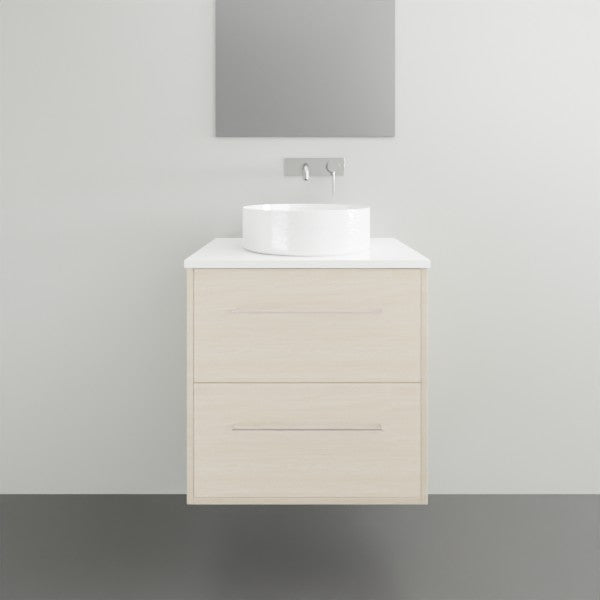 Timberline Grange Wall Hung Vanity with Silksurface Top - 600mm Single Basin | The Blue Space