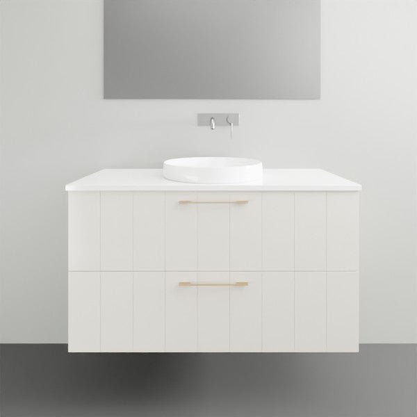 Timberline Henley Wall Hung Vanity with Above Counter Basin - 1050mm Single Basin | The Blue Space