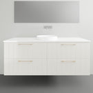 Timberline Henley Wall Hung Vanity with Above Counter Basin - 1500mm Single Basin | The Blue Space