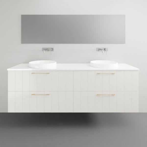 Timberline Henley Wall Hung Vanity with Above Counter Basin - 1800mm Double Basin | The Blue Space