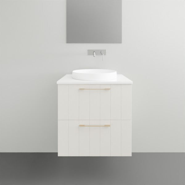 Timberline Henley Wall Hung Vanity with Above Counter Basin - 600mm Single Basin | The Blue Space