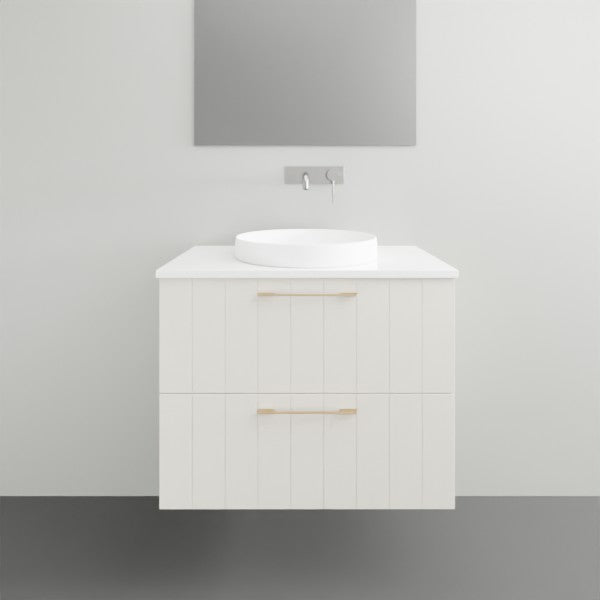 Timberline Henley Wall Hung Vanity with Above Counter Basin - 750mm Single Basin | The Blue Space