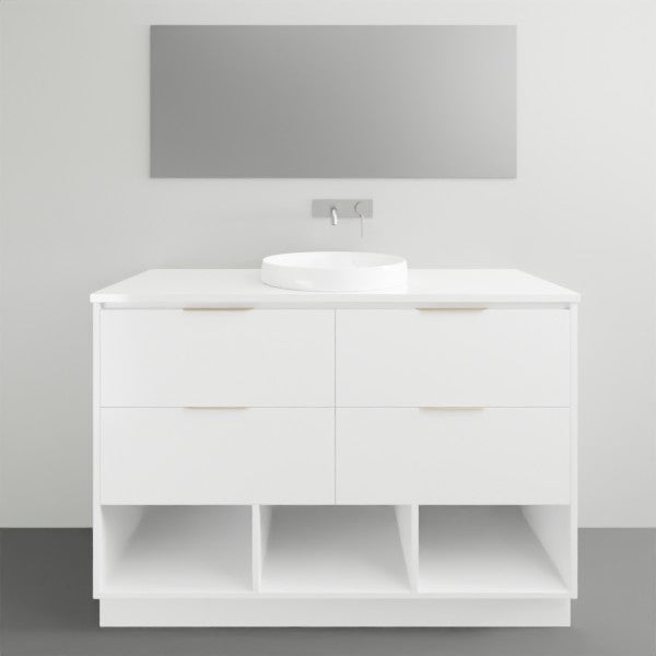 Timberline Kansas Floor Standing Vanity with Above Counter Basin - 1200mm Single Basin | The Blue Space