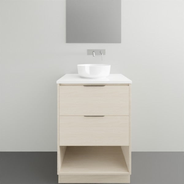 Timberline Kansas Floor Standing with Regal Acrylic Top - 600mm Single Basin | The Blue Space