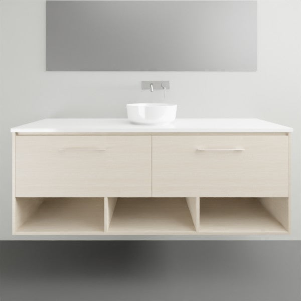 Timberline Kansas Wall Hung Vanity with Above Counter Basin - 1500mm Single Basin | The Blue Space