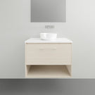Timberline Kansas Wall Hung Vanity with Above Counter Basin - 750mm Single Basin | The Blue Space