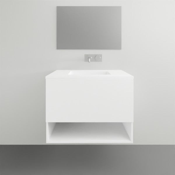 Timberline Kansas Wall Hung with Vanity Haven Top - 750mm Single Basin | The Blue Space