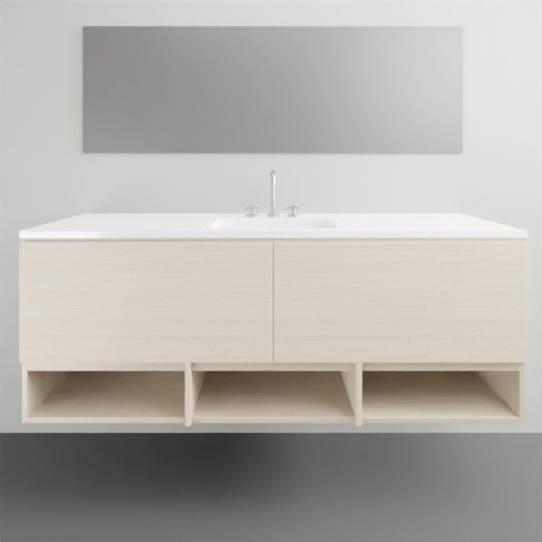 Timberline Kansas Wall Hung with Vanity Regal Acrylic Top - 1500mm Double Basin | The Blue Space