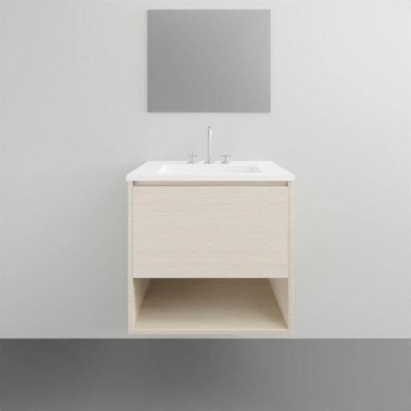 Timberline Kansas Wall Hung with Vanity Regal Acrylic Top - 600mm Single Basin | The Blue Space