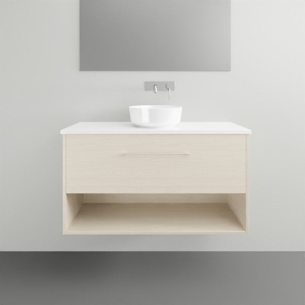 Timberline Karlie Wall Hung Vanity with Silksurface Top - 1000mm Single Basin | The Blue Space