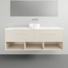 Timberline Karlie Wall Hung Vanity with Silksurface Top - 1500mm Single Basin | The Blue Space