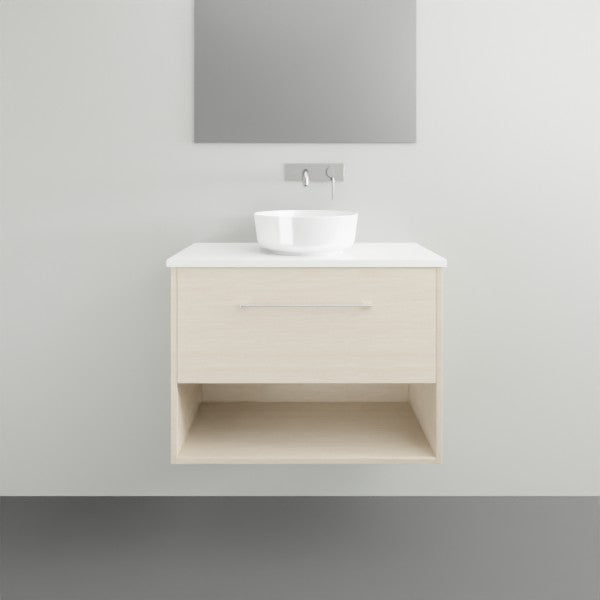 Timberline Karlie Wall Hung Vanity with Silksurface Top - 750mm Single Basin | The Blue Space