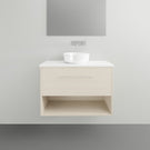 Timberline Karlie Wall Hung Vanity with Silksurface Top - 800mm Single Basin | The Blue Space