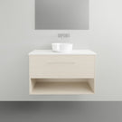 Timberline Karlie Wall Hung Vanity with Silksurface Top - 900mm Single Basin | The Blue Space