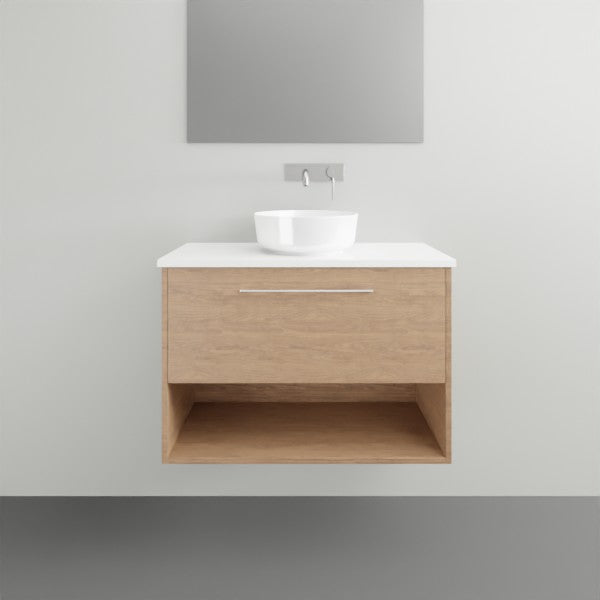 Timberline Karlie Wall Hung Vanity with Urban Ceramic Top - 800mm Single Basin | The Blue Space