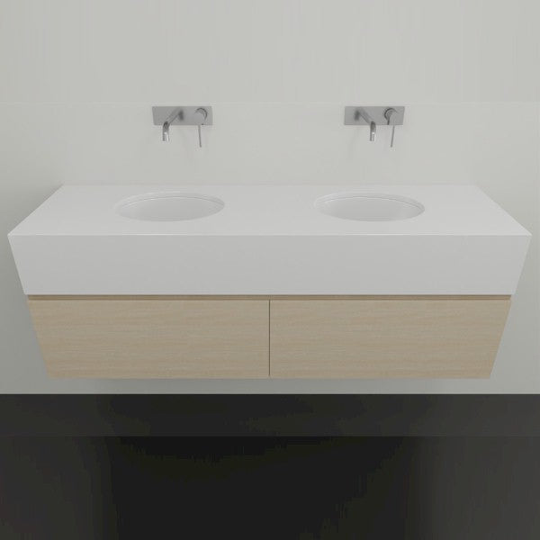 Timberline Kingsley Wall with Double Undercounter Basin 1500 | The Blue Space