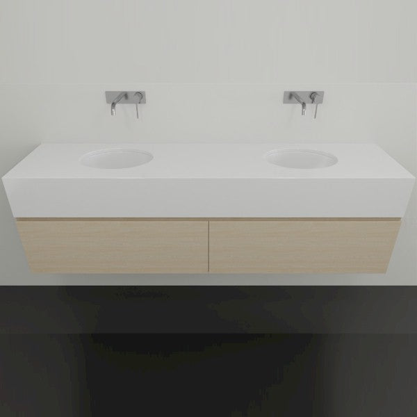 Timberline Kingsley Wall with Double Undercounter Basin 1800 | The Blue Space