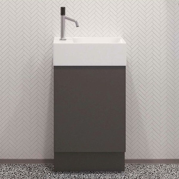 Timberline Lottie Floor Standing Vanity Right Hand - 480mm | The Blue Space