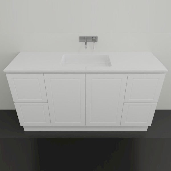 Timberline Nevada Classic Floor Standing Vanity With Ceramic Top 1500 Single | The Blue Space