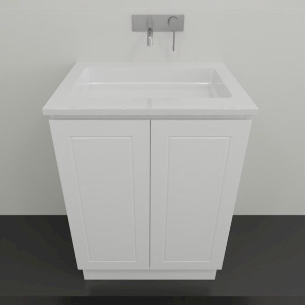 Timberline Nevada Classic Floor Standing Vanity With Ceramic Top 600 | The Blue Space