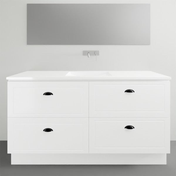 Timberline Nevada Classic Plus Floor Standing Vanity Alpha Ceramic Basin Top - 1500mm Single Basin | The Blue Space