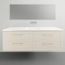 Timberline Nevada Classic Plus Wall Hung Vanity with Ceramic Basin Top - 1500mm Single Basin | The Blue Space