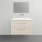Timberline Nevada Classic Plus Wall Hung Vanity with Ceramic Basin Top - 600mm Single Basin | The Blue Space