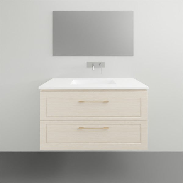 Timberline Nevada Classic Plus Wall Hung Vanity with Ceramic Basin Top - 900mm Single Basin | The Blue Space